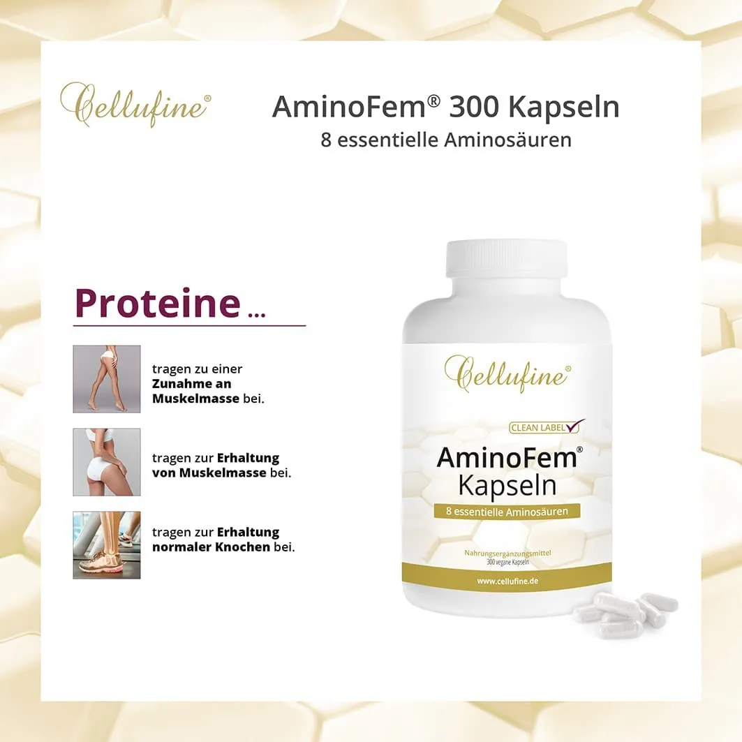 Cellufine AminoFem 500mg - 300 vegane Kapseln