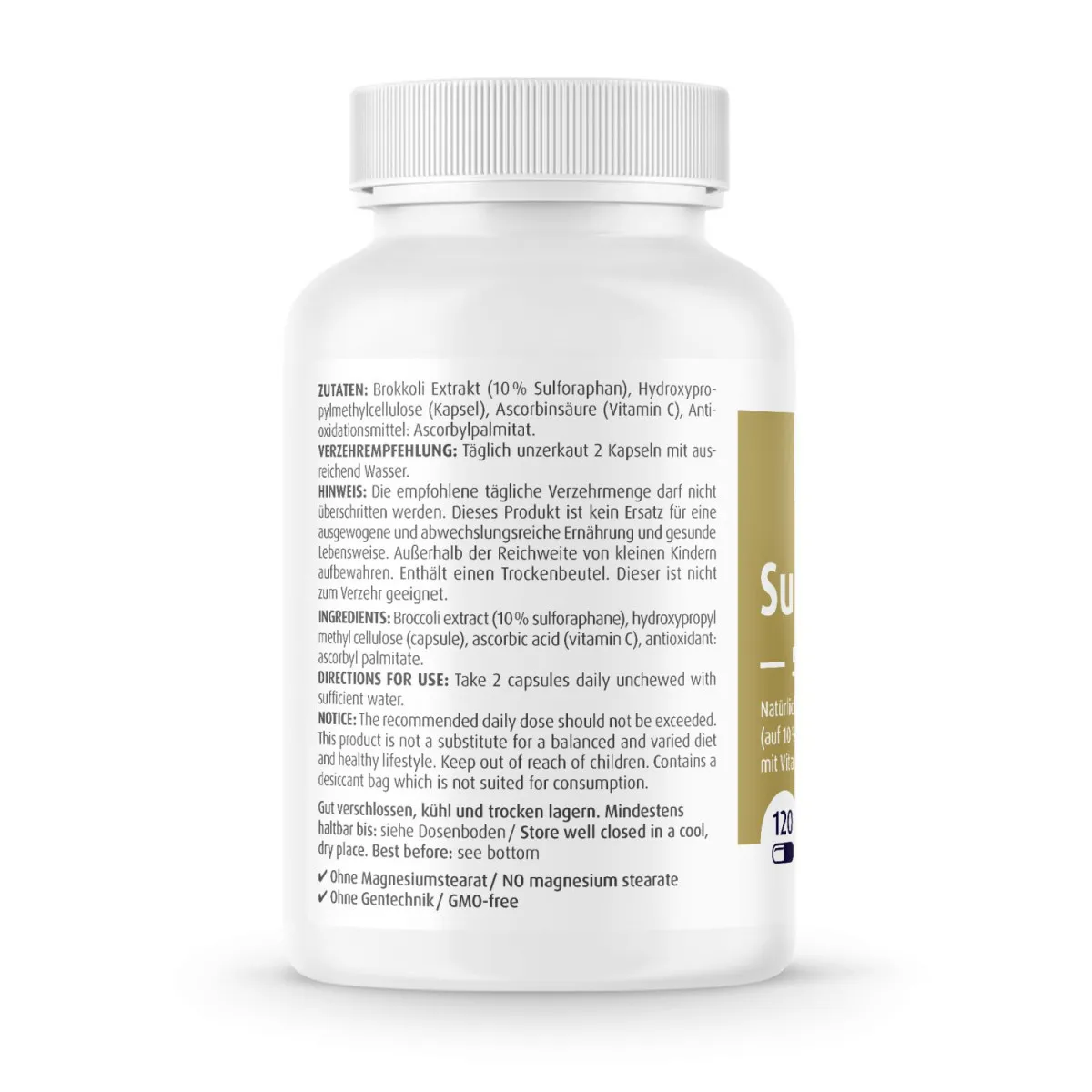 Sulforaphan Brokkoli + C 50/500mg - 120 Kapseln