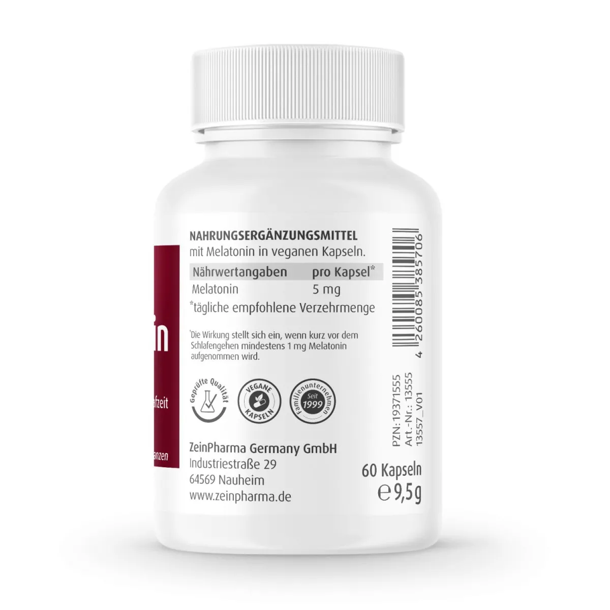 Melatonin 5mg - 60 Kapseln