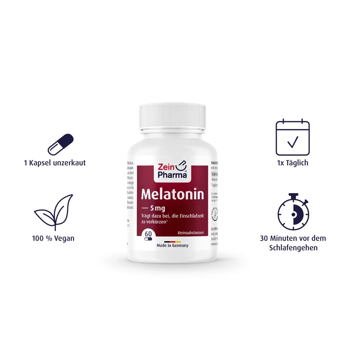 Melatonin 5mg - 60 Kapseln