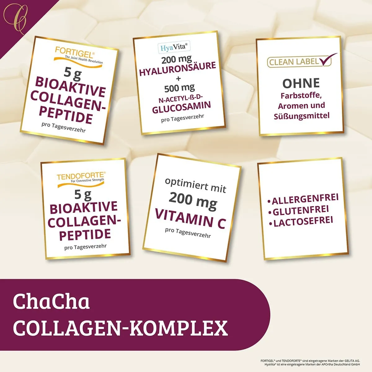 Cellufine� ChaCha Collagen-Komplex mit FORTIGEL� B + TENDOFORTE� B - 340g Pulver