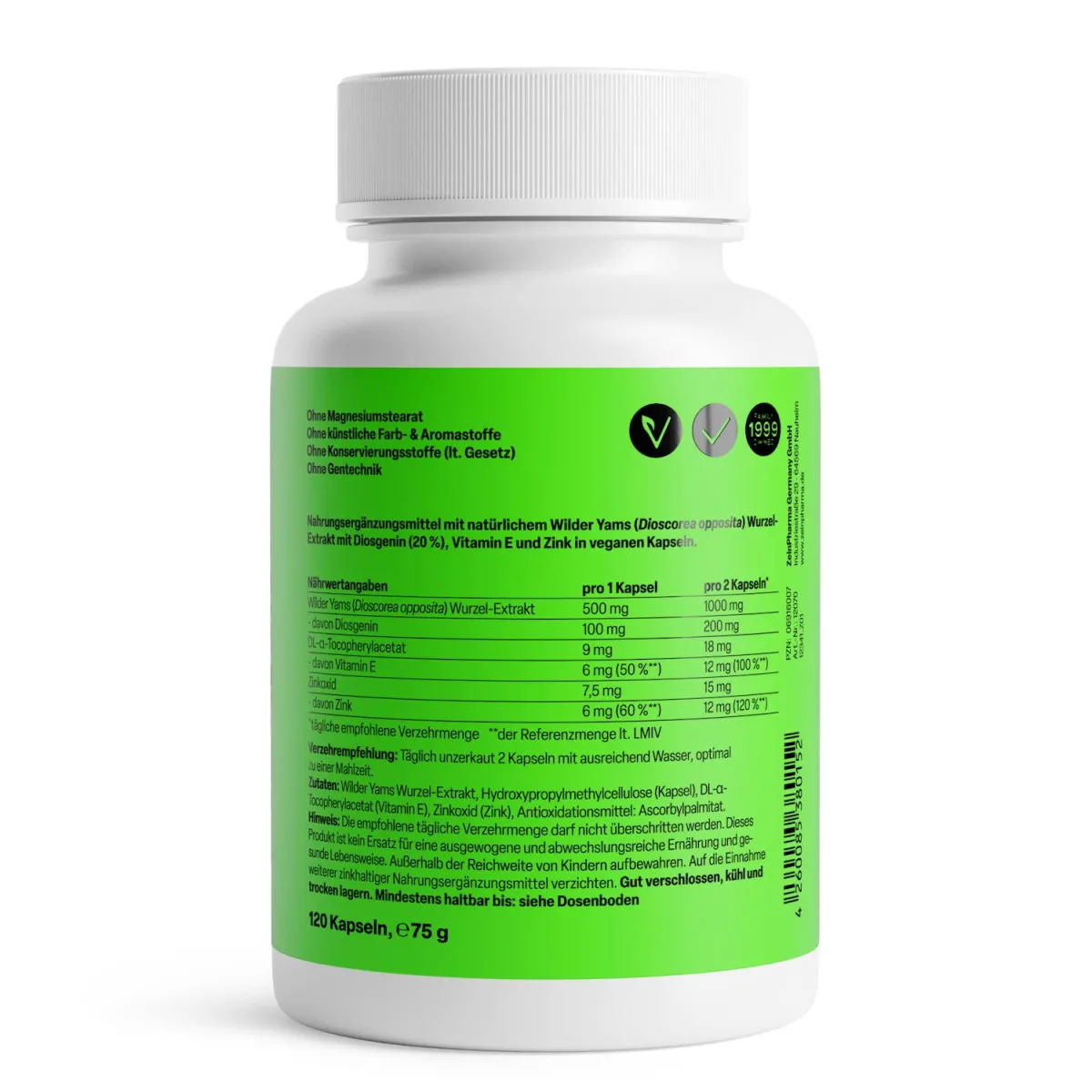 Wild Yams Plus Kapseln 500mg
