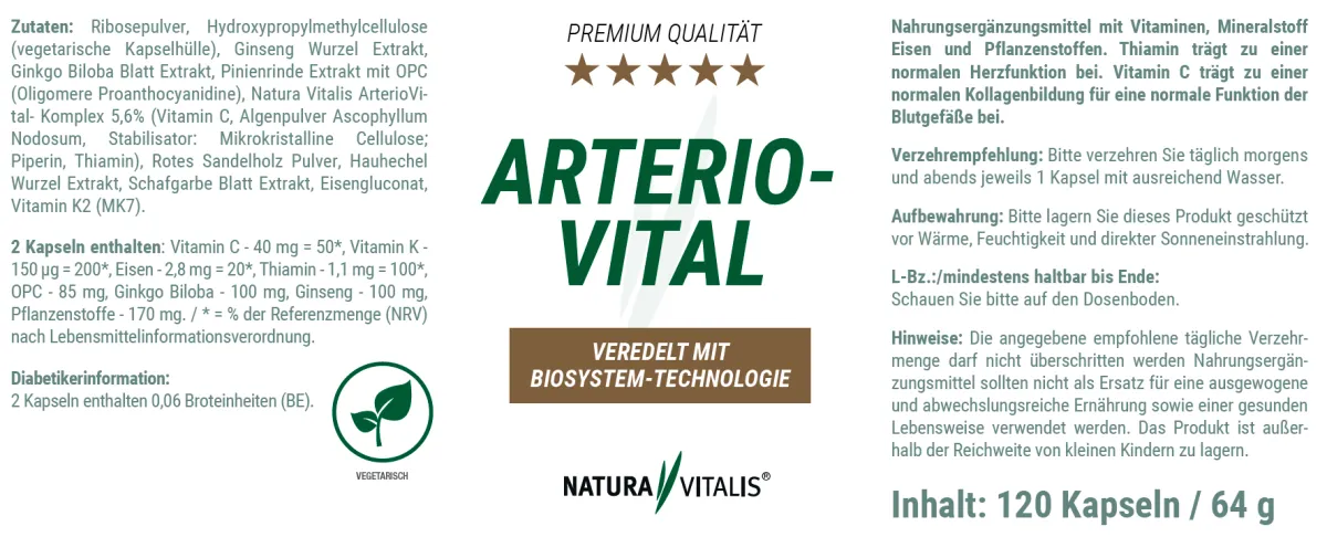 ArterioVital fr das Herz - 240 Kapseln