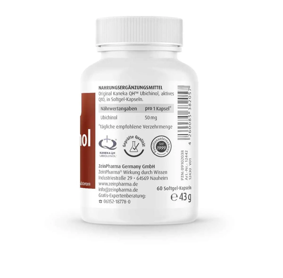 Ubichinol Coenzym Q10 50mg - 60 Kapseln