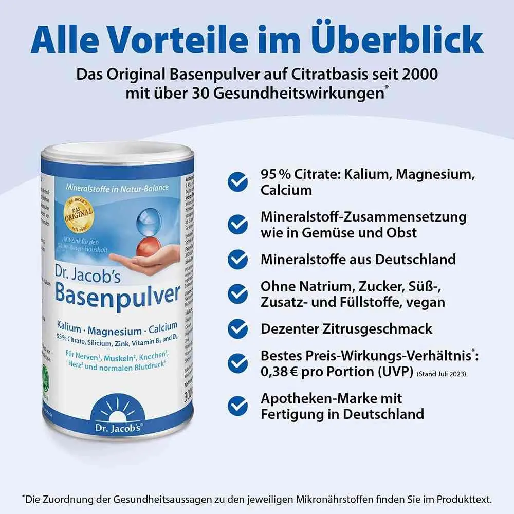 Dr. Jacob's Basenpulver 300g