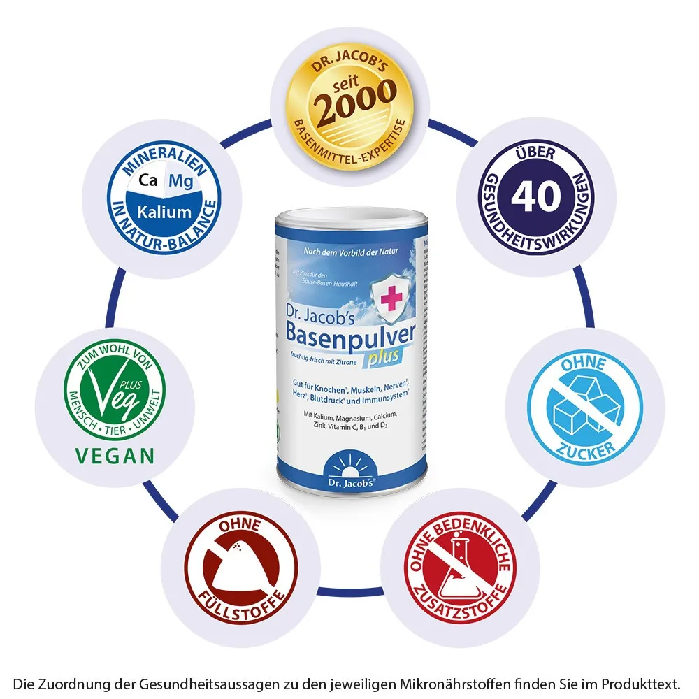 Dr. Jacob's Basenpulver plus 300g