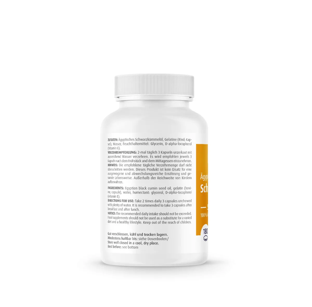 gyptisches Schwarzkmmell 180 Kapseln 500mg