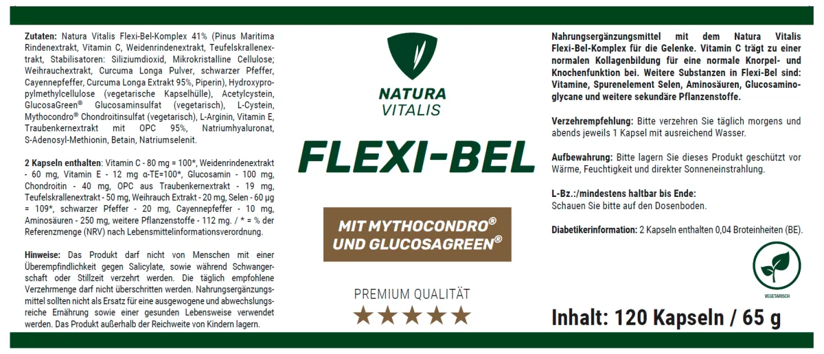 Flexi-Bel 120 Kapseln von Natura Vitalis�