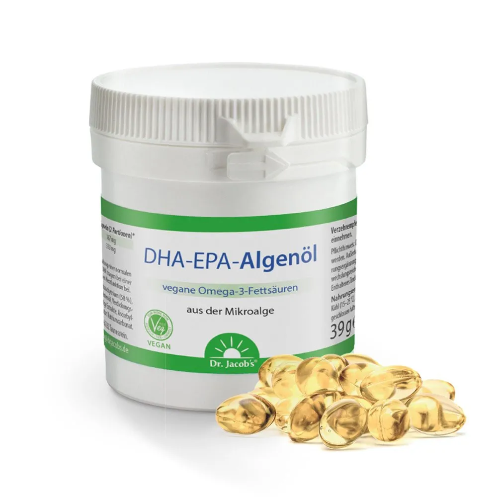 Dr. Jacob's DHA-EPA-Algenl - 60 Kapseln