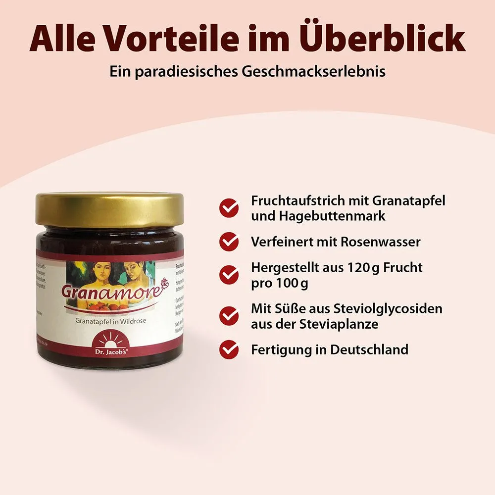 Dr. Jacob's Granamore Fruchtaufstrich 220g
