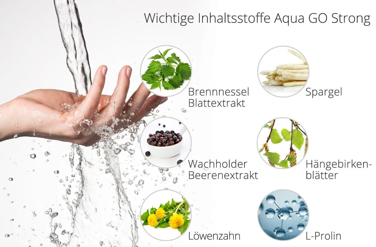 Aqua GO Strong - 120 Entwsserungskapseln