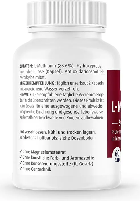 L-Methionin 500mg von ZeinPharma