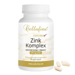 Cellufine Zink-Komplex + Vitamin C - 25mg Zink - 60 vegane Kapseln