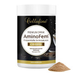 Cellufine AminoFem 8 essentielle Aminosuren Premium Drink - Iced Coffee - 480 g veganes Pulver