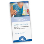 pH-Messstreifen mit Sure-Basen-Status Flyer